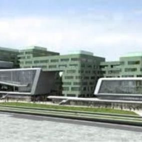 modern gebouw met planten